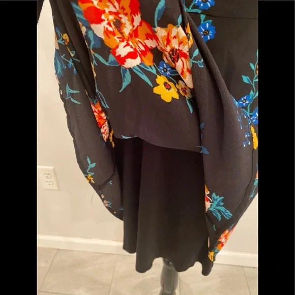 BeBop beautiful black/floral multicolor sweetheart neck dress -size S - Picture 12 of 12
